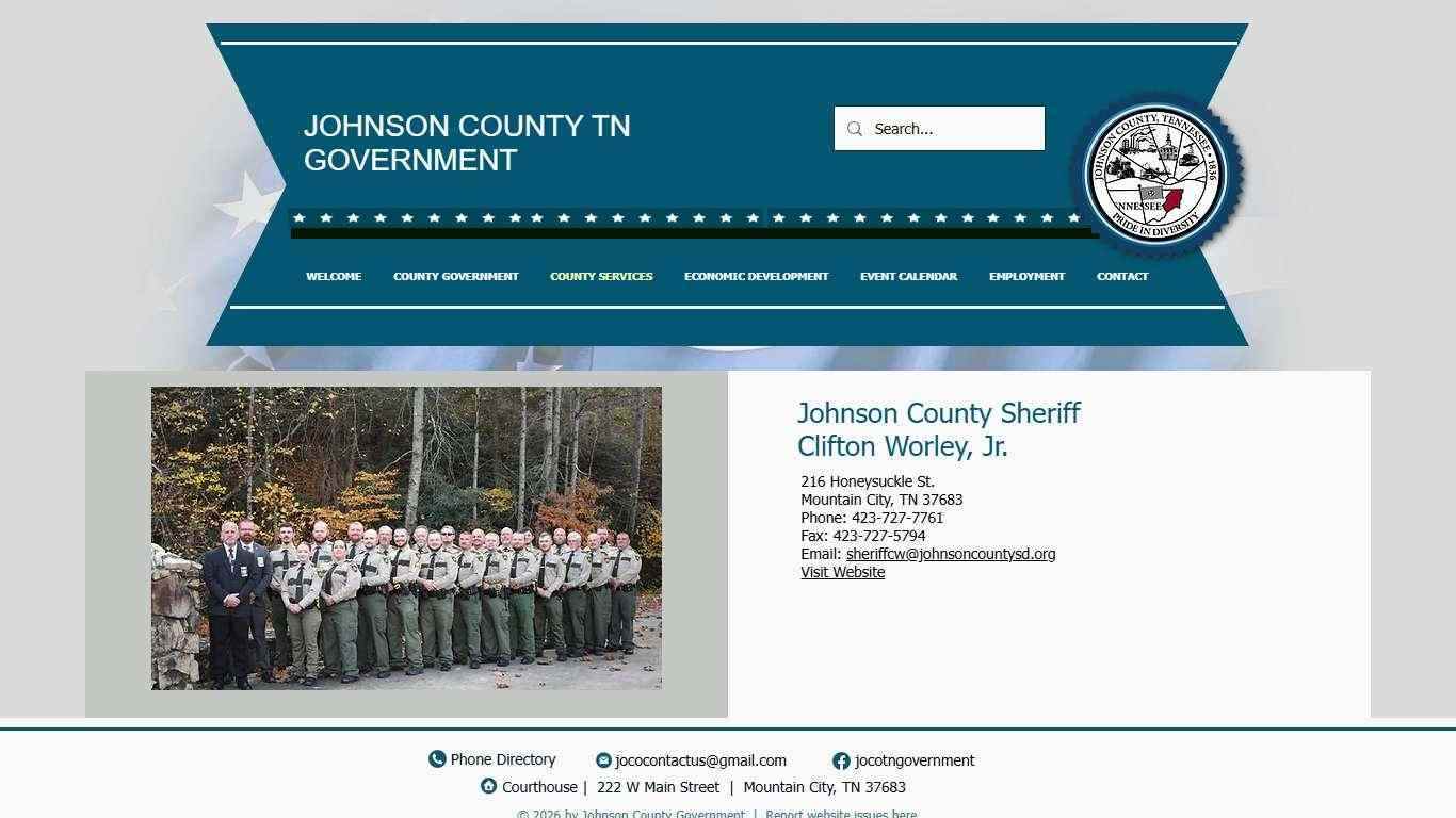 Johnson County Sheriff | Johnson County Tennessee