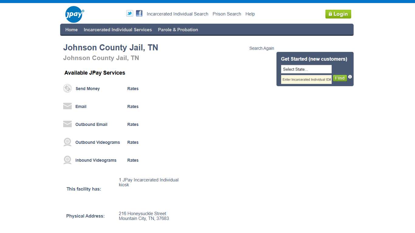 Johnson County Jail, TN